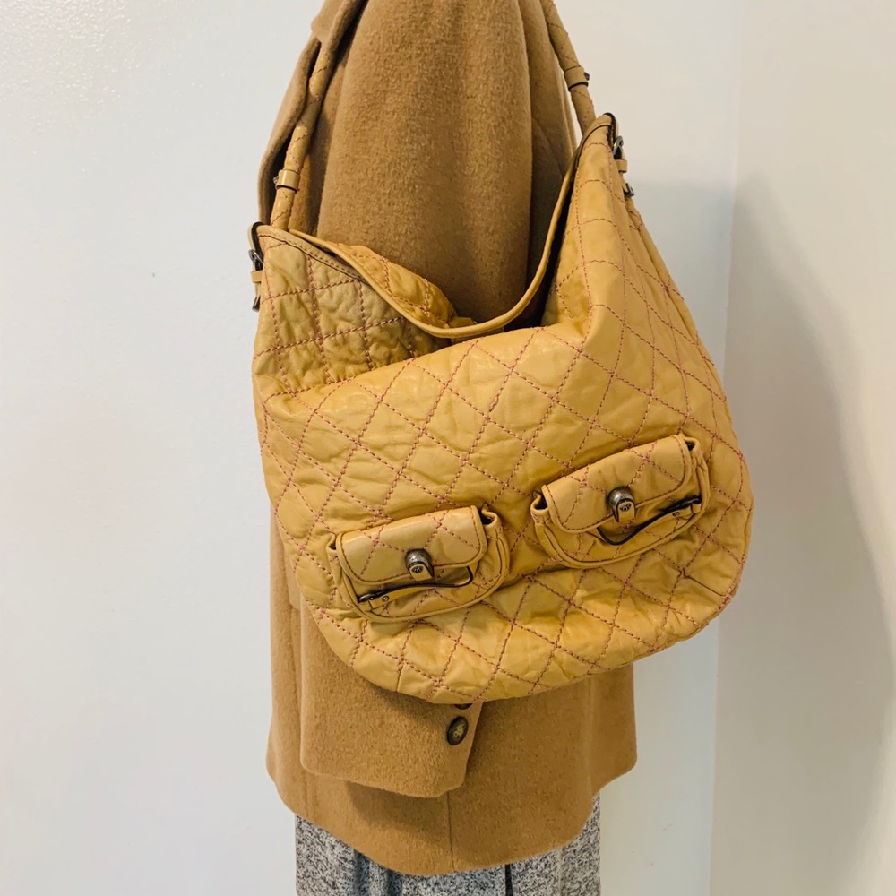 Lucky Brand Patti Brown Leather Hobo Shoulder Bag